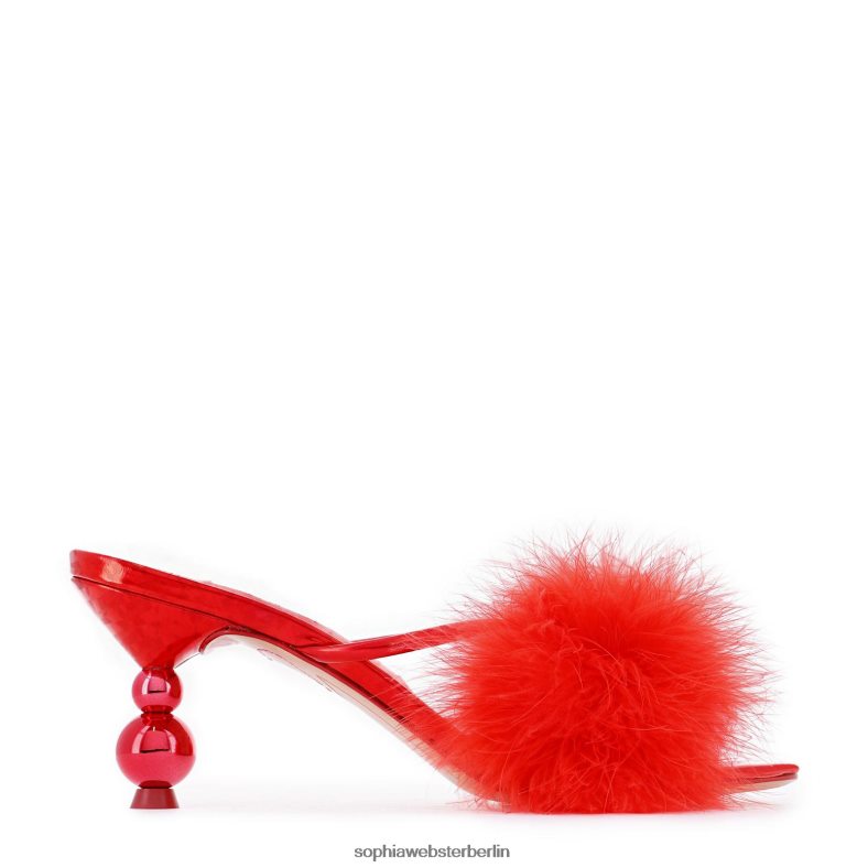 Sophia Webster Delicia Marabou Mid Mule Frauen F6T6HR167 Schuhwerk