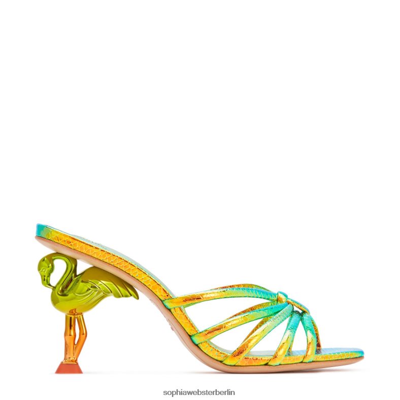 Sophia Webster Flo Flamingo Mid Mule Frauen F6T6HR161 Schuhwerk